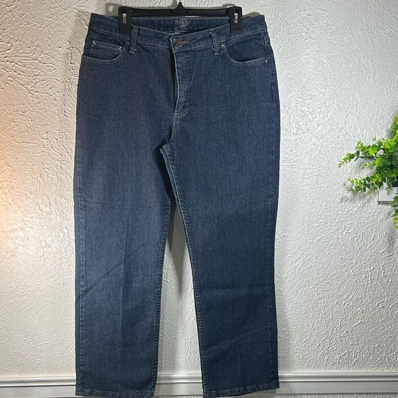 Lee Riders Denim - NWOT Lee Riders Women's 16 Petite Denim Blue Jeans Straight Leg Classic